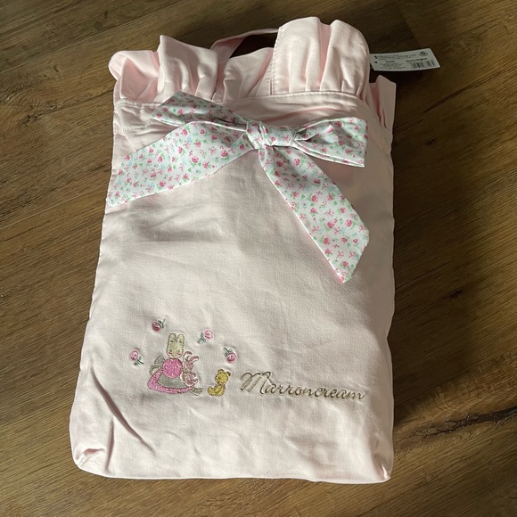 Sanrio Handbags - One Left! MARRONCREAM-VERY RARE (NWT) Zipped Pink Canvas Tote Bag with a Ribbon.